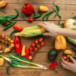 Selecting corn among health vegetables