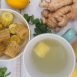 liver bomb - mug of lemon, mint, ginger