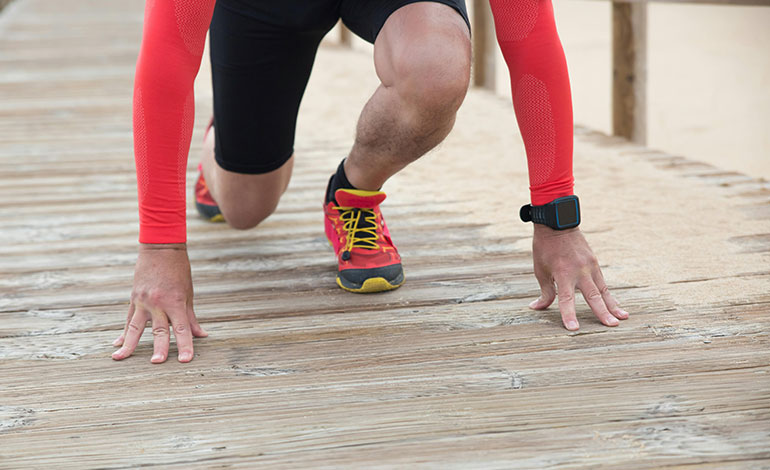 In the starting block in the race of life